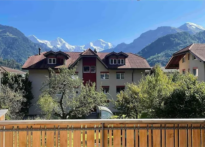 -the Urbanist- Mountainview Parking Garden 3bd Unterseen